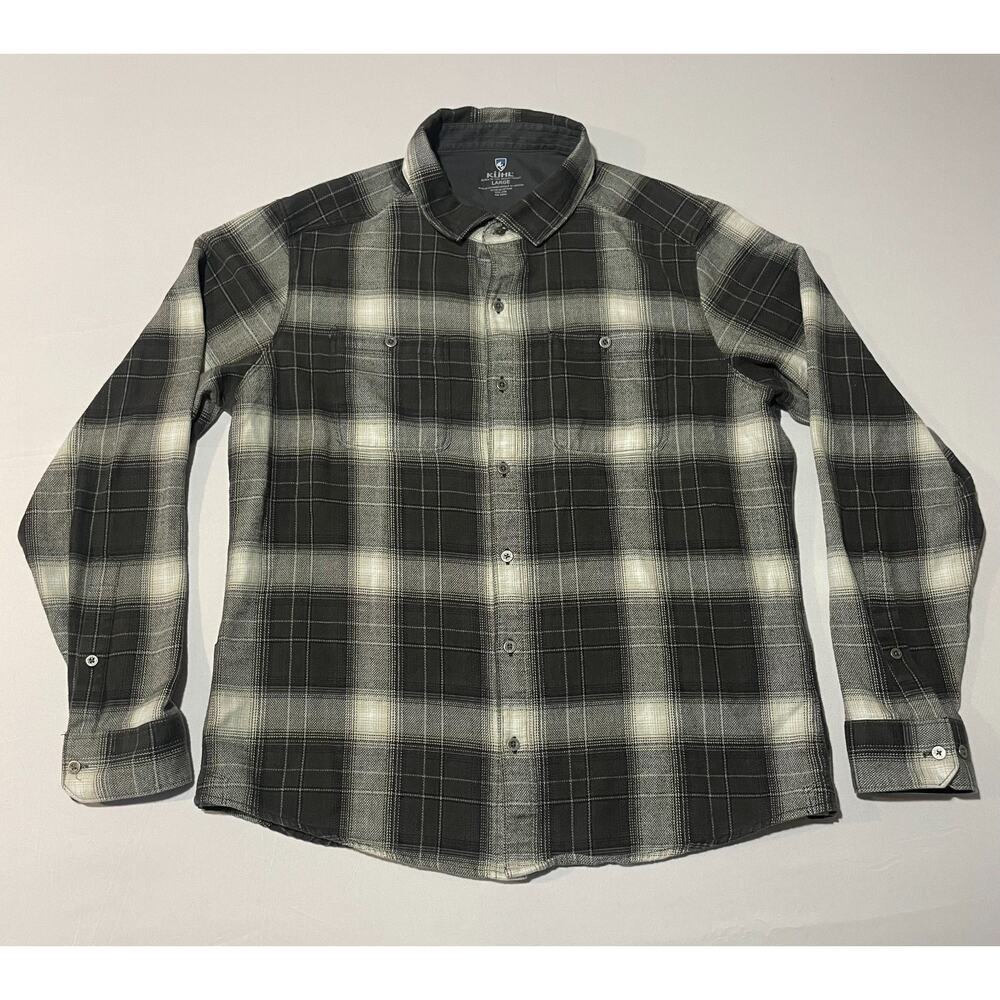 KUHL Born in The‎ Mountains Mens Plaid Shirt Long Sleeve Button Up L Style #7373